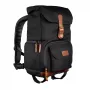 Backpack Mantona Luis junior Schwarz Braun Leder Metall Polyester Synthetik
