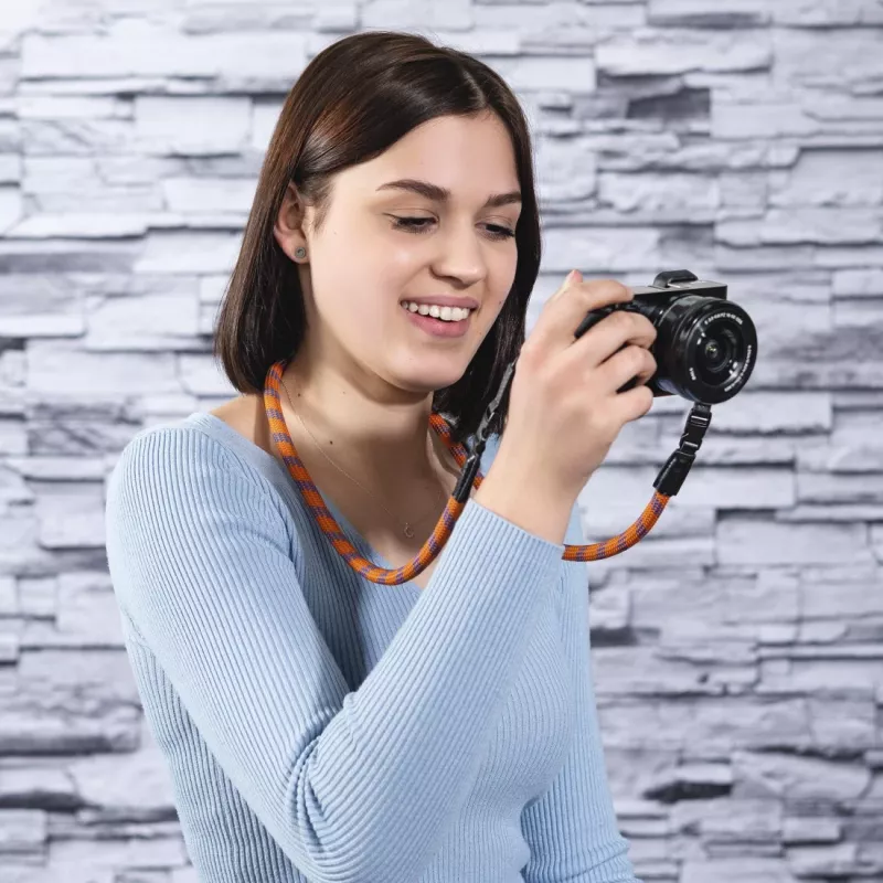 Hama Braid 120 Gurt Digitalkamera Nylon Blau, Orange
