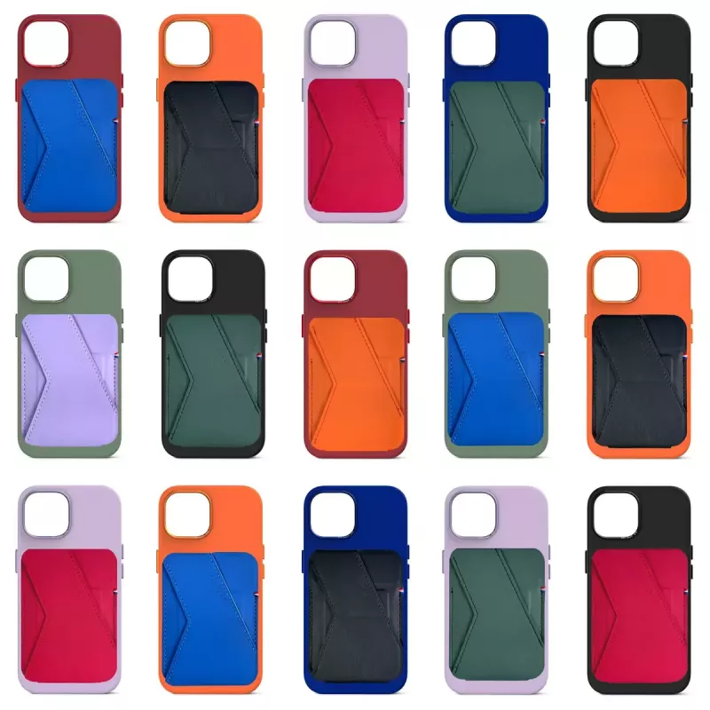 Decoded D24MSCS1GB Blue Silicone Karten-Stand-Wallet