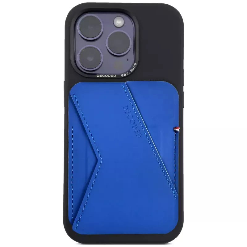 Decoded D24MSCS1GB Blue Silicone Karten-Stand-Wallet