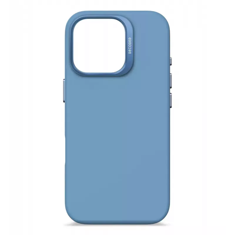 Decoded Silicone Hülle Cover Blau für iPhone 16 Pro 6.3 Zoll
