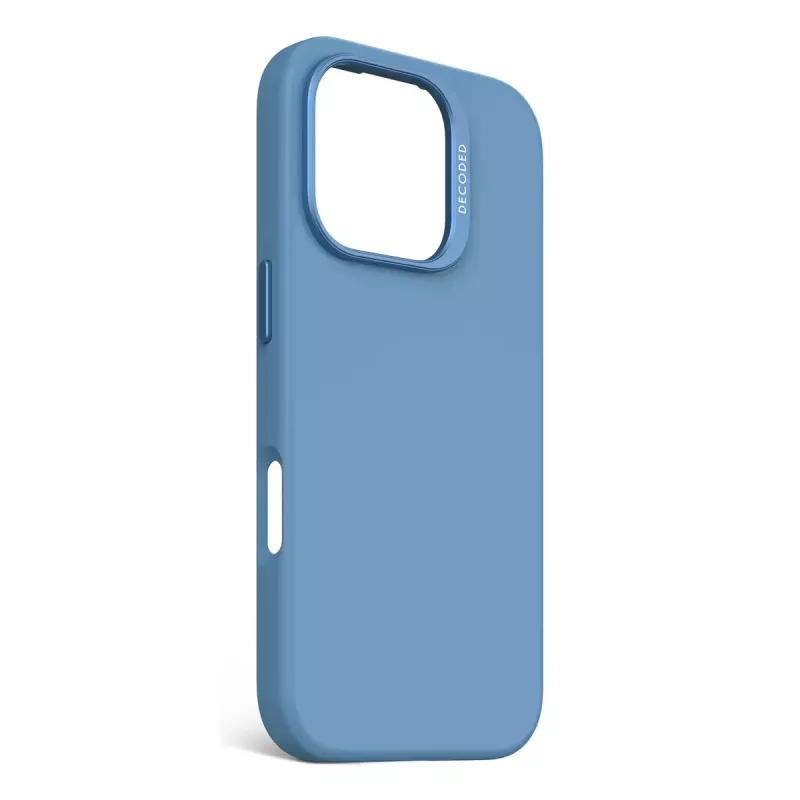 Decoded Silicone Hülle Cover Blau für iPhone 16 Pro 6.3 Zoll