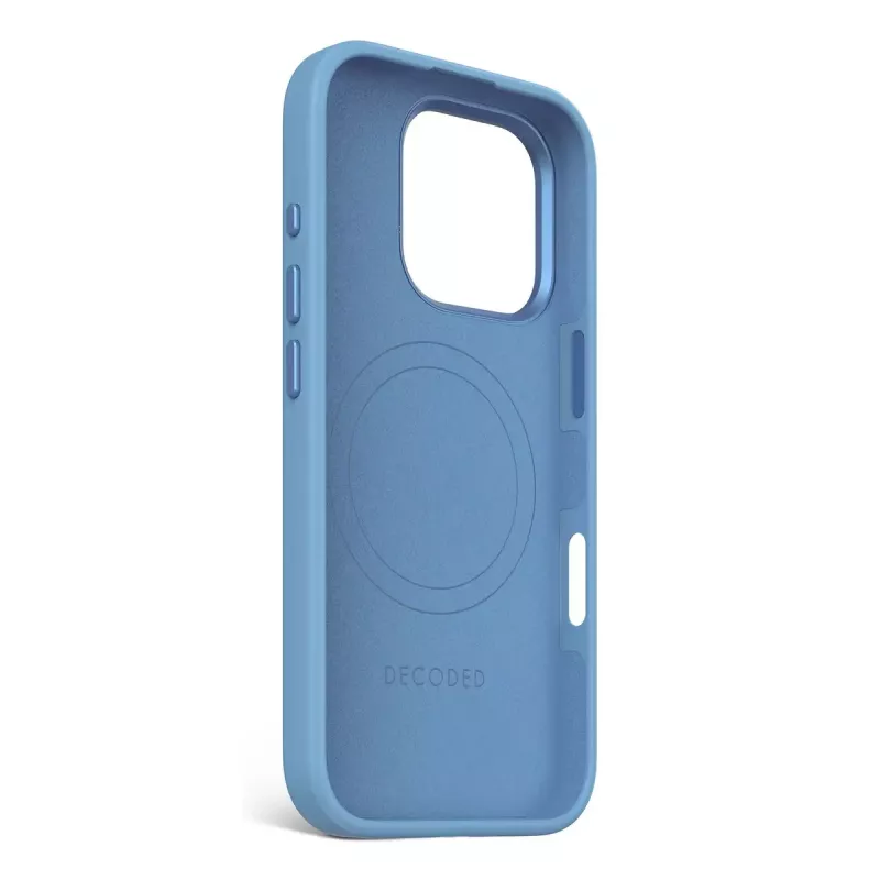 Decoded Silicone Hülle Cover Blau für iPhone 16 Pro 6.3 Zoll