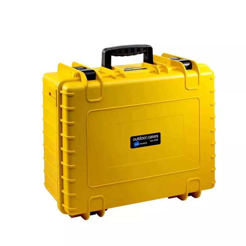 B&W Cases Typ 6000 Gelb Polypropylen Wasserdicht Stoßfest