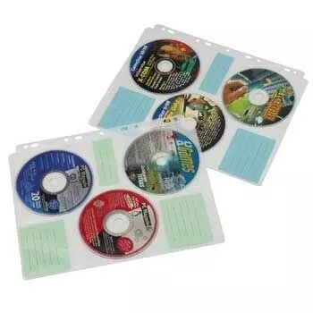 Hama CD-ROM Index-Hüllen 60 Discs Transparent
