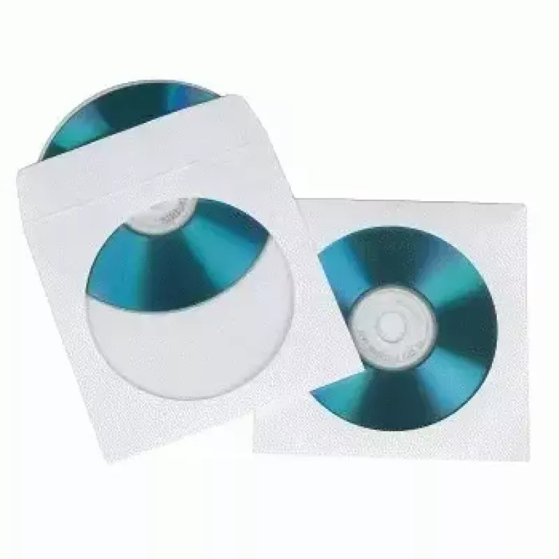 Hama CD-ROM-Papierhüllen 50, Weiß 50 Disks