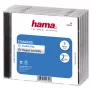 Hama CD-Doppel-Jewelcase Standard, 5er-Pack 2 Discs Transparent