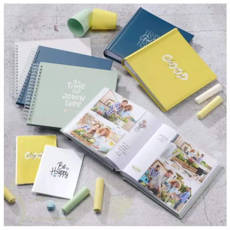 Hama Good Things Fotoalbum Gelb 200 Blatt 10 x 15 Buchbindung