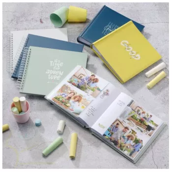 Hama Good Things Fotoalbum Blau 200 Blätter 10 x 15 Buchbindung