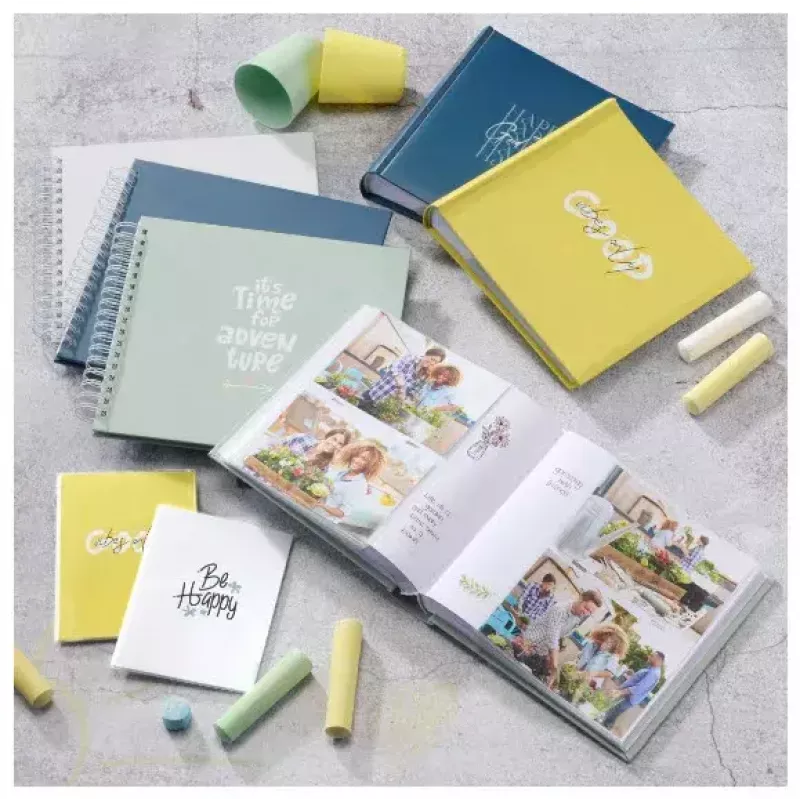 Hama Good Things Fotoalbum Gelb 100 Blatt 10 x 15 Spiralbindung