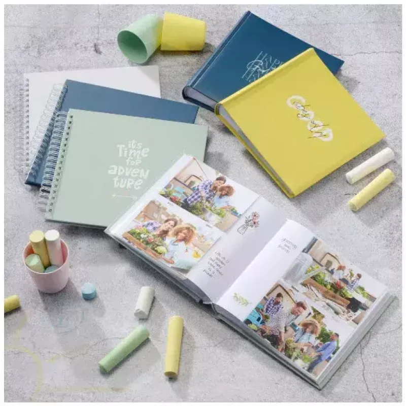 Hama Good Things Fotoalbum Blau 100 Blatt 10 x 15 Spiralbindung