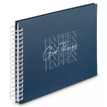 Hama Good Things Fotoalbum Blau 100 Blatt 10 x 15 Spiralbindung