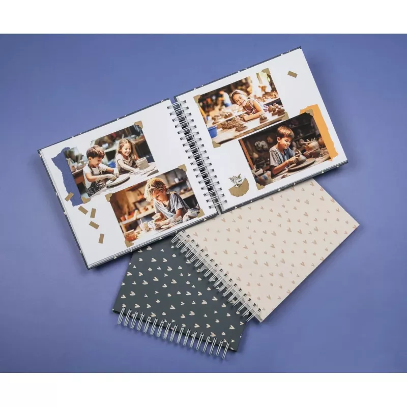Hama Lovely Fotoalbum Blau 100 Blatt 10 x 15 cm Spiralbindung