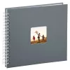 Hama Fine Art Fotoalbum Grau 100 Blätter 10 x 15 cm Spiralbindung