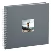 Hama Fine Art Fotoalbum Grau 100 Blätter 10 x 15 cm Spiralbindung