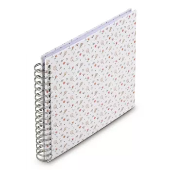 Hama Floral Fotoalbum Mehrfarbig 100 Blatt 10 x 15 cm Spiralbindung