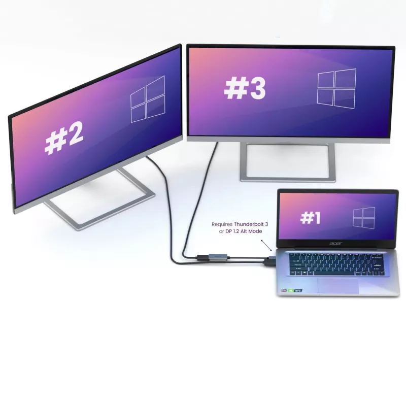 USB-C-auf-DisplayPort-Adapter Marmitek 8371 4K 60Hz