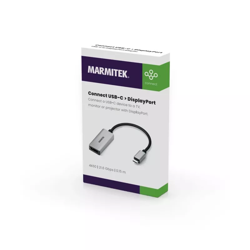 USB-C-auf-DisplayPort-Adapter Marmitek 8371 4K 60Hz