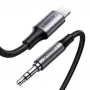 Ugreen 70509 Mobiltelefonkabel Silber 1 m 3,5 mm Lightning