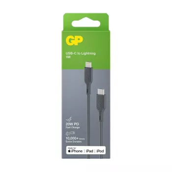 Kabel GP Batterien CL1P 1m Grau Lightning USB C
