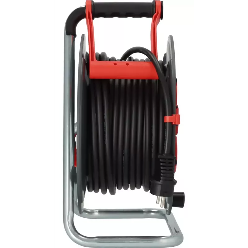 Kabeltrommel Brennenstuhl 9231250100 5 Schutzkontakt-Steckdosen 25 m Schwarz Rot