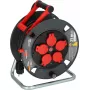 Kabeltrommel Brennenstuhl 9231250100 5 Schutzkontakt-Steckdosen 25 m Schwarz Rot