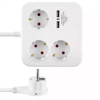 Stromverlängerung REV 12378109 1,4 m 3 AC-Steckdose(n) Innenbereich Weiß