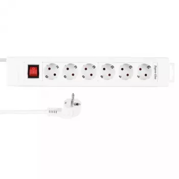 Power Extension REV 14612113 2,4 m 6 AC-Ausgänge für Innenbereich Weiß
