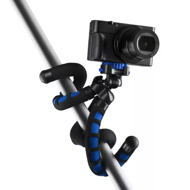 Stativ Mantona 21399 Digital-/Filmkameras 3 Beine Schwarz Blau