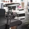 Stativ Mantona 21400 für Digital-/Filmkameras 3 Beine Schwarz Grau