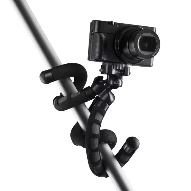 Stativ Mantona 21400 für Digital-/Filmkameras 3 Beine Schwarz Grau