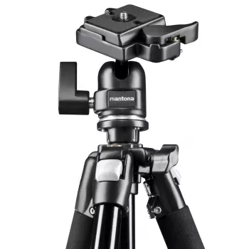 Stativ Mantona Scout MAX für Digital-/Filmkameras Schwarz