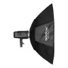 Softbox Godox SB-FW140 Schwarz Nylon mit Diffusoren und Wabengitter