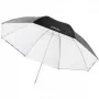 Walimex Schirm 17655 Schwarz Weiß Durchmesser 109 cm Gewicht 395 g