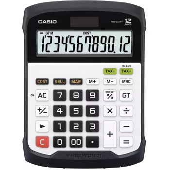 Finanzrechner Casio WD-320MT Desktop 12-stellig Schwarz Weiß