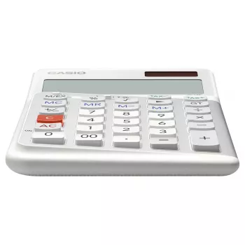 Basic-Rechner Casio JE-12E-WE Desktop 12-stellig Weiß