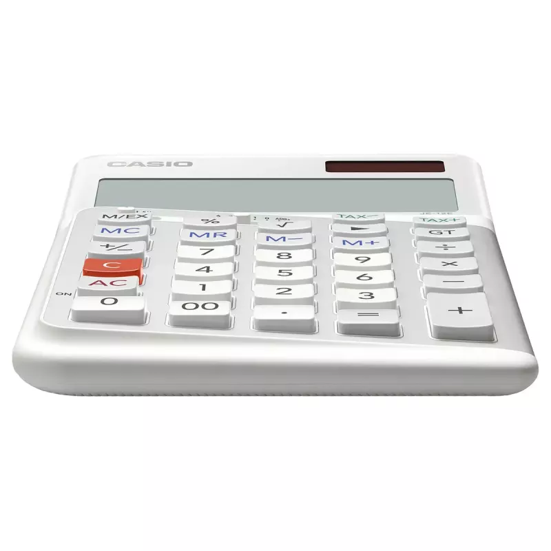 Basic-Rechner Casio JE-12E-WE Desktop 12-stellig Weiß