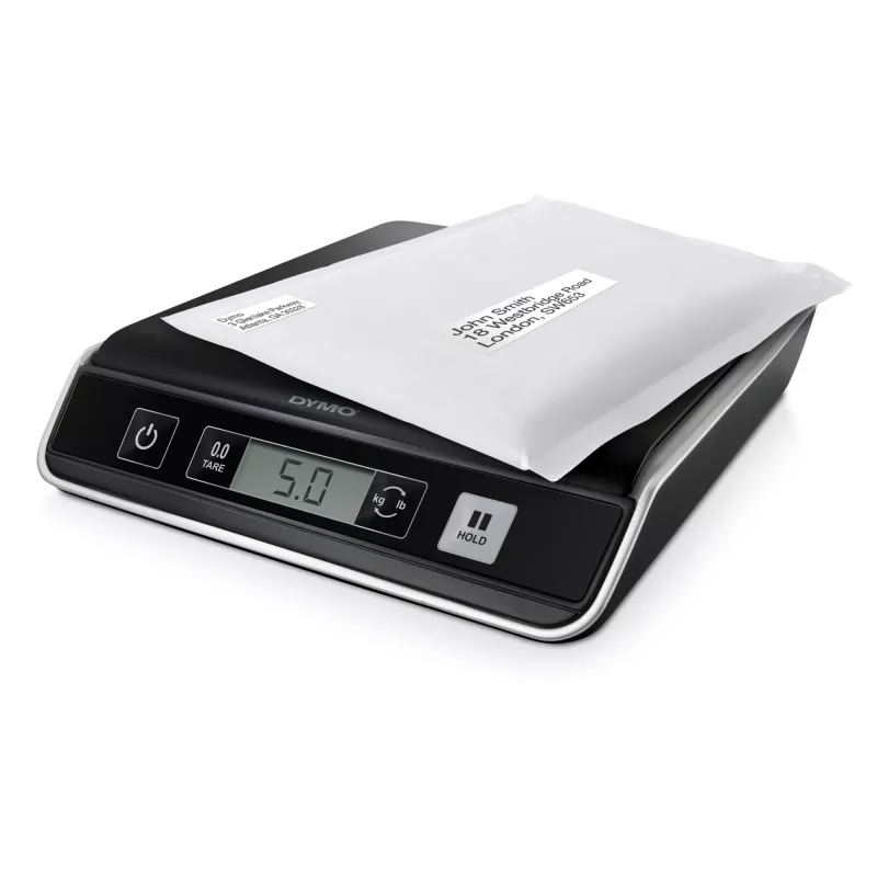 DYMO M5 Digitale Paket- & Versandwaage | bis 5 kg Kapazität | 20 cm x 20 cm