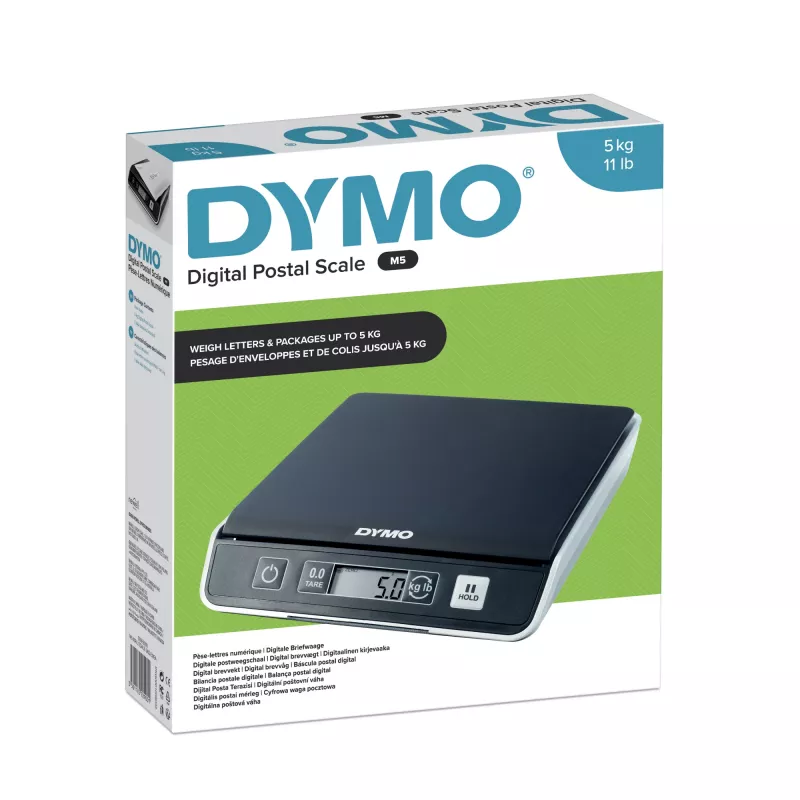 DYMO M5 Digitale Paket- & Versandwaage | bis 5 kg Kapazität | 20 cm x 20 cm