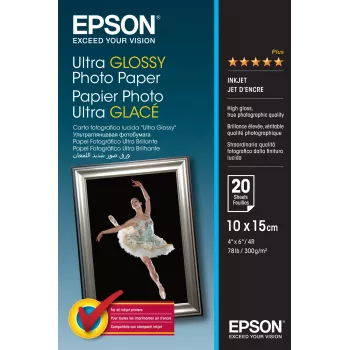 Epson Ultra Glossy Photo Paper - 10x15cm - 20 Blatt