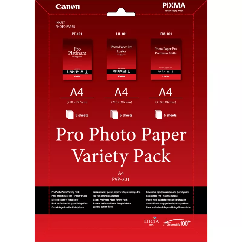 Canon PVP-201 Pro Fotopapier Sortiment A4 - 15 Blatt