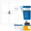 Selbstklebende Druckeretiketten HERMA Flaschenetiketten A4 Inkjet 90x120 mm