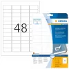 Selbstklebende Druckeretiketten HERMA Wiederablösbare Etiketten A4 45,7x21,2 mm
