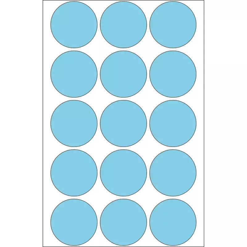 Mehrzweck-Etiketten HERMA 480 Stk. rund blau 32 mm
