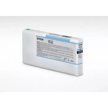 Epson T9135 HellCyan Tintenpatrone (200ml), Standardreichweite, HellCyan, Pigmentbasierte Tinte, 200 ml, 1 Stk.