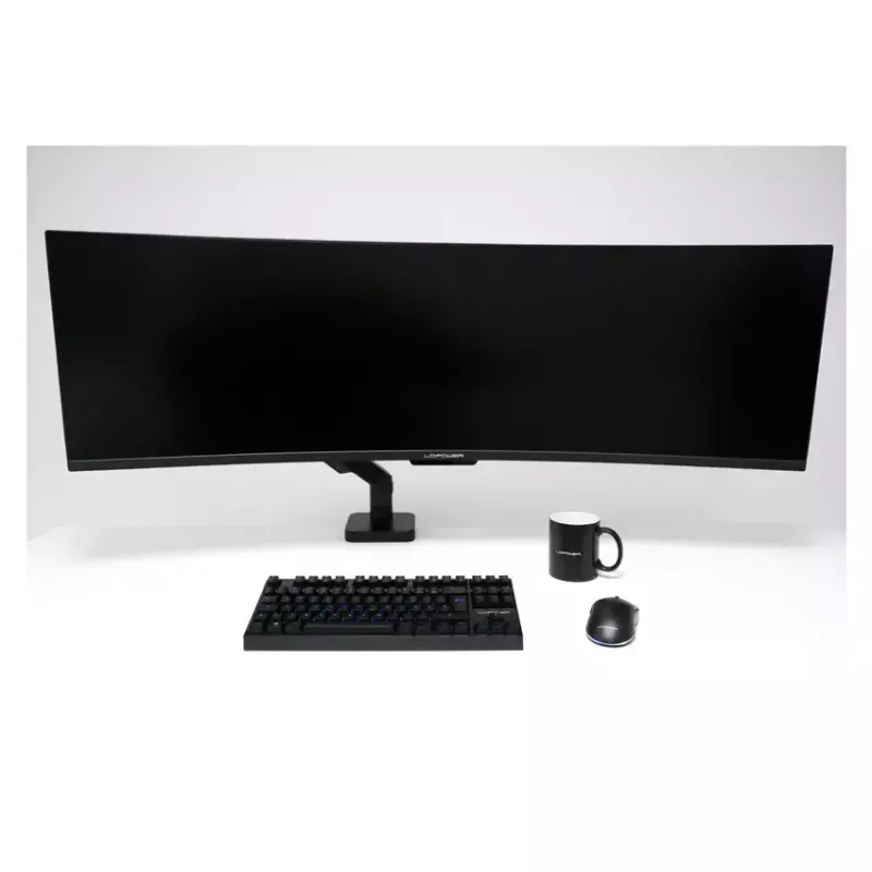 Monitorhalterung LC-Power LC-EQ-A49B 124,5 cm Schwarz Klemme 20 kg