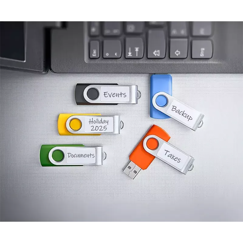 INTENSO Office Line USB-Stick-Multipack 5×64 GB, USB-A, USB 3.2 Gen 1, Swivel, mehrfarbig