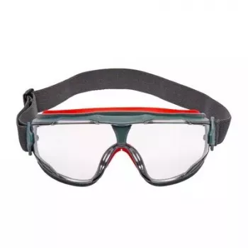 3M 7100074368 Sicherheitsbrille Schutzbrille Grau, Rot