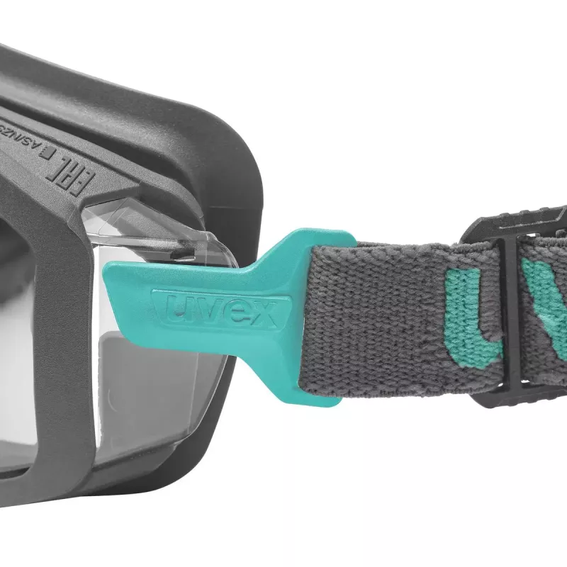 Sicherheitsbrille Uvex i-guard+ Polycarbonat Schwarz Blau Transparente Gläser