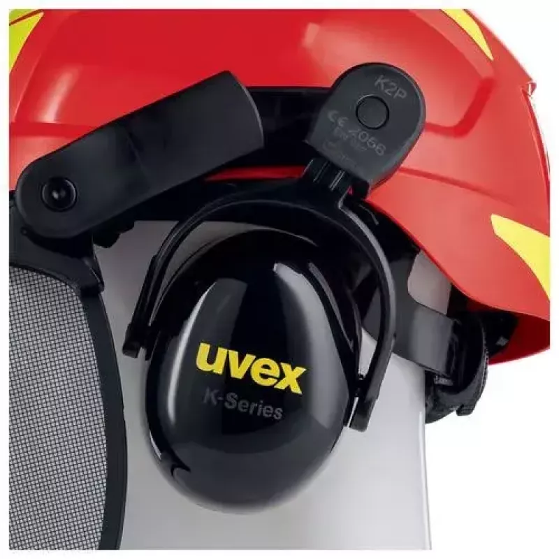 Sicherheitskopfbedeckung Uvex 9774238 Hochdichtes Polyethylen HDPE Rot Gelb